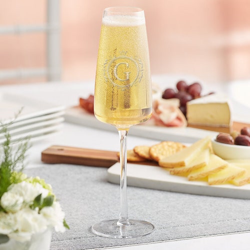 Engraved Personalized Champagne Glass – 10oz
