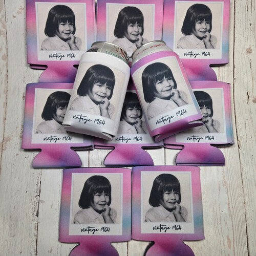 Custom Can Coolers | Vintage 1985 Photo & Text