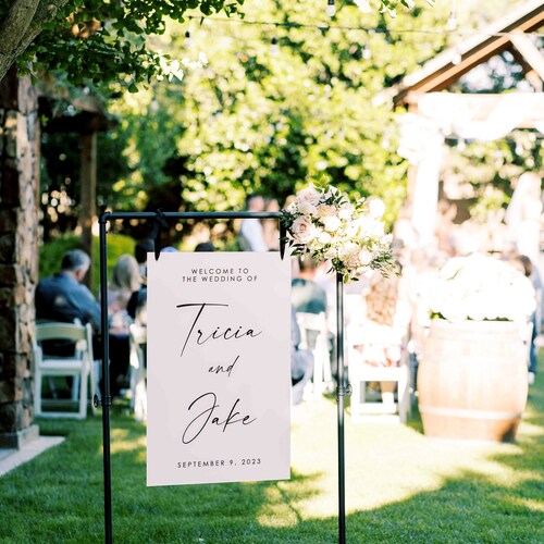 Custom Acrylic Wedding Welcome Sign