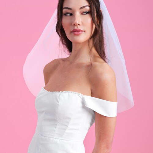 Embroidered "Bride To Be" Veil & Flower Crown