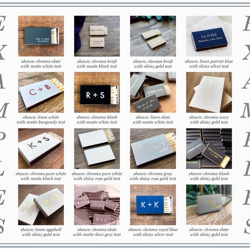 "The Perfect Match" Personalized Matchboxes
