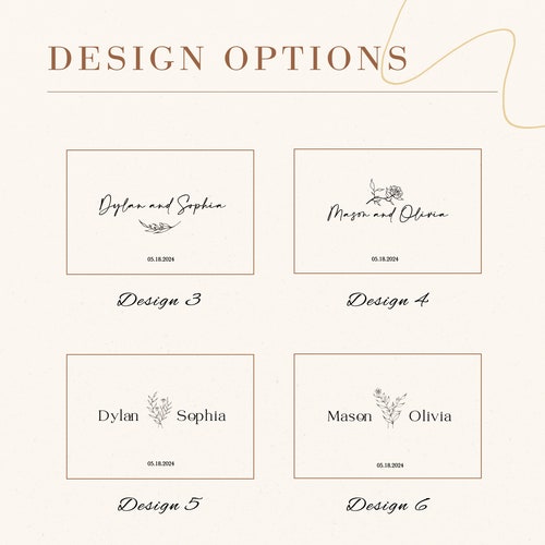 Personalized Linen Wedding Guestbook with Elegant Design