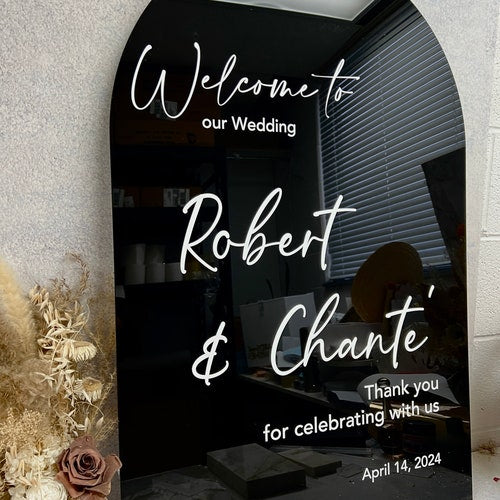 Personalized Acrylic Engagement Arch