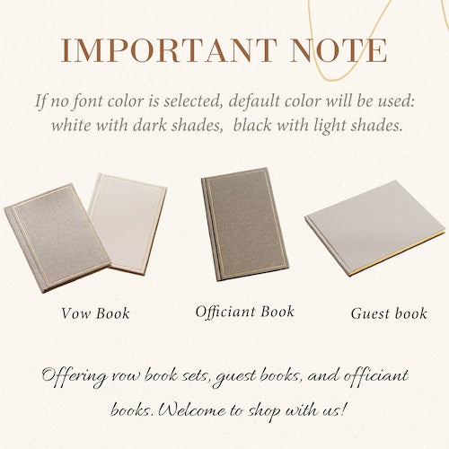 Personalized Linen Wedding Guestbook with Elegant Design