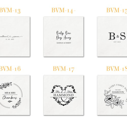 Personalized Foil Wedding and Event Napkins