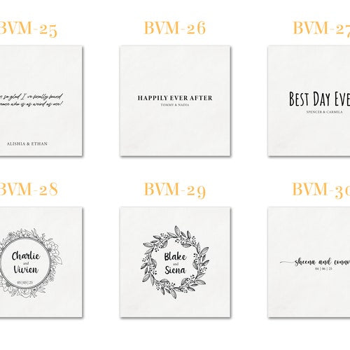 Personalized Foil Wedding and Event Napkins