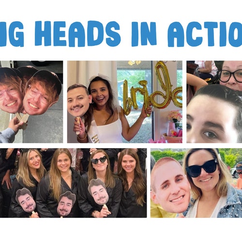 Custom Pet Face Big Heads on a Stick – Wedding & Event Props