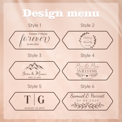 Personalized Wooden Double Slot Ring Box | Custom Wedding Ring Holder | Engraved Ring Bearer Box