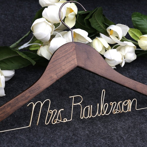 Personalized Bridesmaid Hanger | Custom Wedding Hanger | Bridal Party Gift