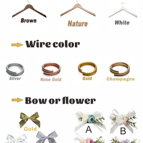 Personalized Bridesmaid Hanger | Custom Wedding Hanger | Bridal Party Gift