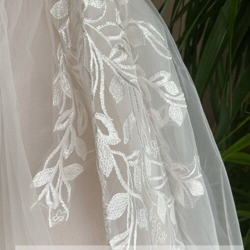 Blush Lace Flower Girl Dress with Tutu and Applique