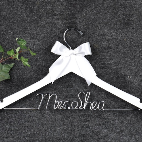 Personalized Bridesmaid Hanger | Custom Wedding Hanger | Bridal Party Gift