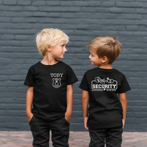 Ring Security Shirt – Personalized Ring Bearer Wedding Shirt