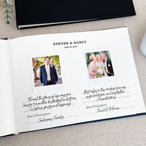 Instax Polaroid Wedding Guest Book – Personalized Photo Album
