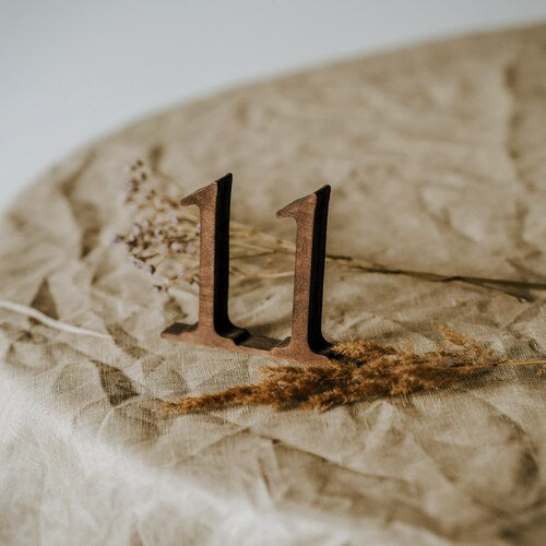 Rustic Wooden Table Numbers 1-100