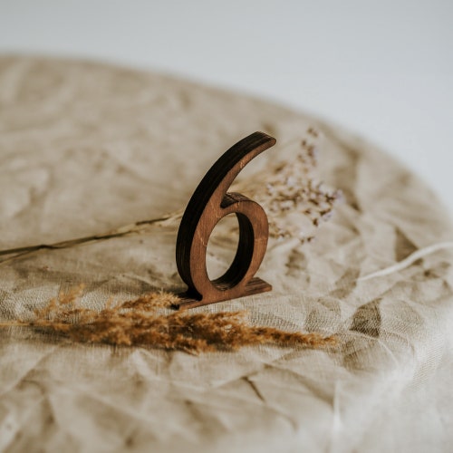 Rustic Wooden Table Numbers 1-100