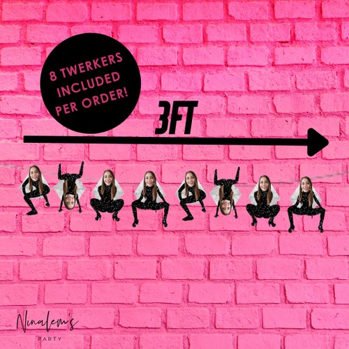 Funny Bride Twerk Face Banner – Personalized Bachelorette Party Decoration