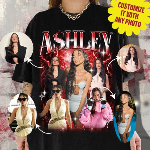 Custom Photo Bootleg T-Shirt or Sweatshirt – Personalized Gift