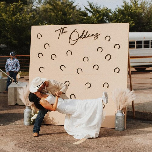 Custom Last Name Wood Sign | Wedding Backdrop & Family Name Decor