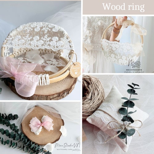 Rustic Boho Crochet Flower Girl Basket