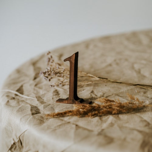 Rustic Wooden Table Numbers 1-100