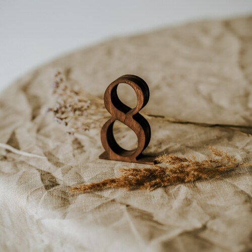 Rustic Wooden Table Numbers 1-100