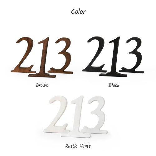 Rustic Wooden Table Numbers 1-100