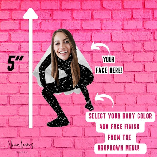 Funny Bride Twerk Face Banner – Personalized Bachelorette Party Decoration