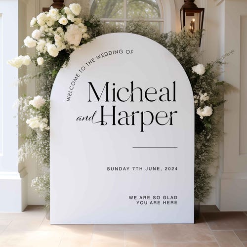 Acrylic Wedding Welcome Sign