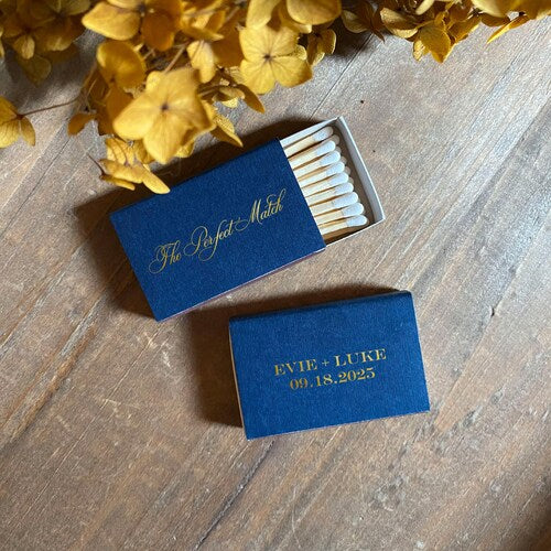 "The Perfect Match" Personalized Matchboxes