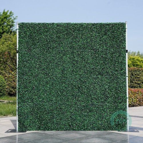 8Ft x 8Ft Artificial Grass Wall with Rolling Curtain and Storage Bag