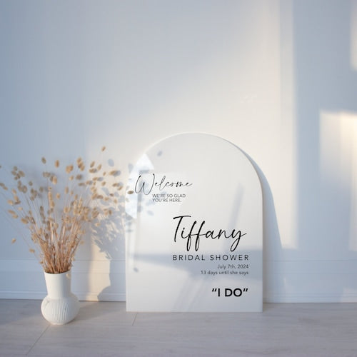 Personalized Acrylic Engagement Arch