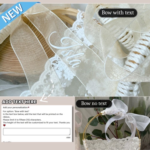 Rustic Boho Crochet Flower Girl Basket