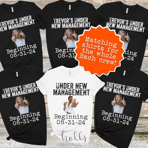 Funny Bachelor Party Face Shirt | Custom Groom & Bride Face Shirt