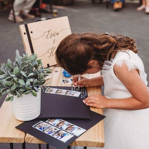 Personalized Wooden Wedding Guest Book