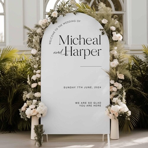 Acrylic Wedding Welcome Sign