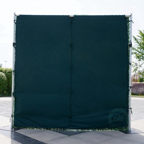 8Ft x 8Ft Artificial Grass Wall with Rolling Curtain and Storage Bag