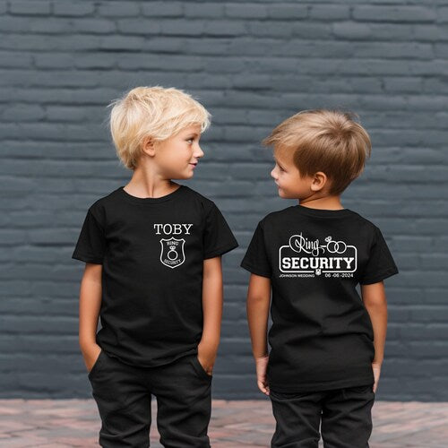 Custom Ring Security Shirt – Personalized Ring Bearer Shirt & Proposal Gift