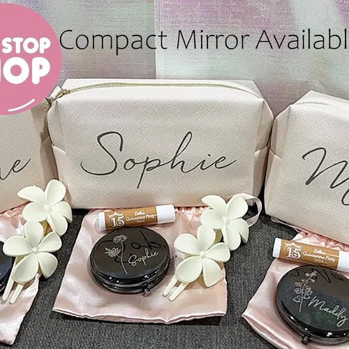 Personalized Bridesmaid Cosmetic Bag