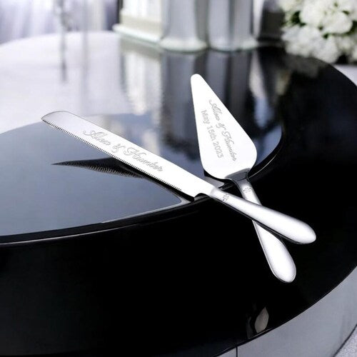 Personalized Wedding Cake Cutting Set