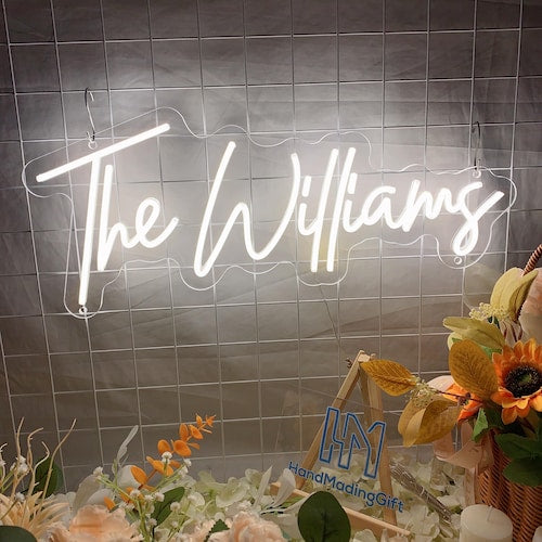 Custom Neon Wedding Sign – Personalized LED Decor for Weddings & Events