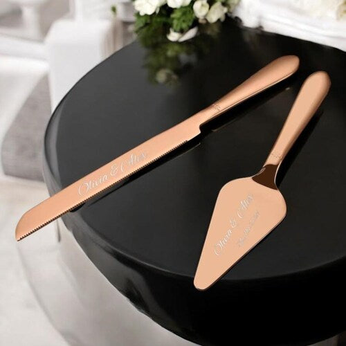 Personalized Wedding Cake Cutting Set