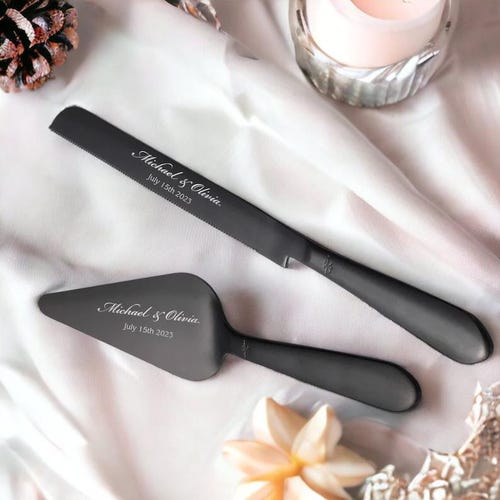 Personalized Wedding Cake Cutting Set