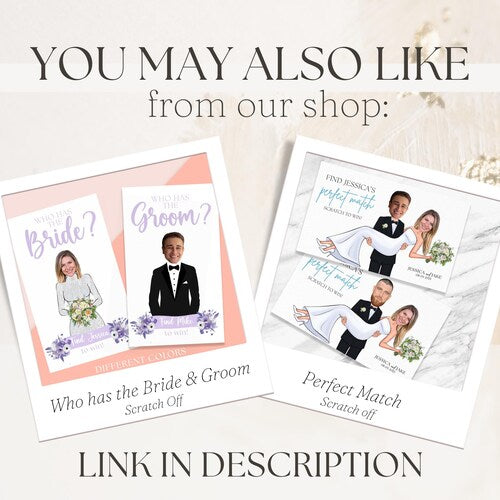 Personalized Groom Scratch Off Game