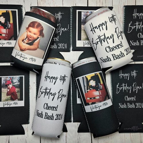 Custom Can Coolers | Vintage 1985 Photo & Text