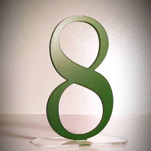 Mirror Gold Acrylic Wedding Table Numbers – Customizable Laser Cut