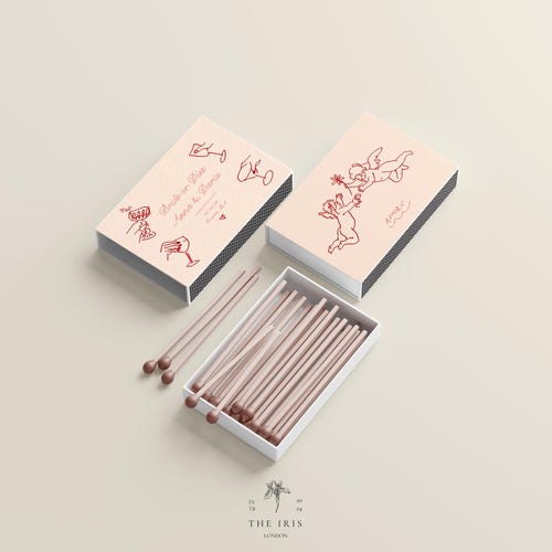 Personalized Wedding Matchboxes – Handmade Custom Favors
