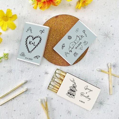 Custom Matchboxes - Personalized Wedding Souvenirs