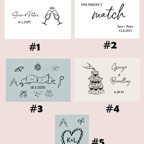 Custom Matchboxes - Personalized Wedding Souvenirs