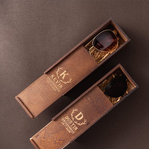 Personalized Wooden Groomsmen Gift Box – Custom Engraved Keepsake